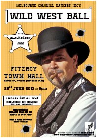 Wild West Ball 2013 flyer
