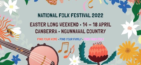 National Folk Festival 2022 flyer
