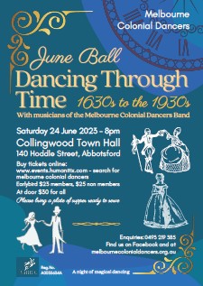 Dancing Through Time Ball 2023 flyer